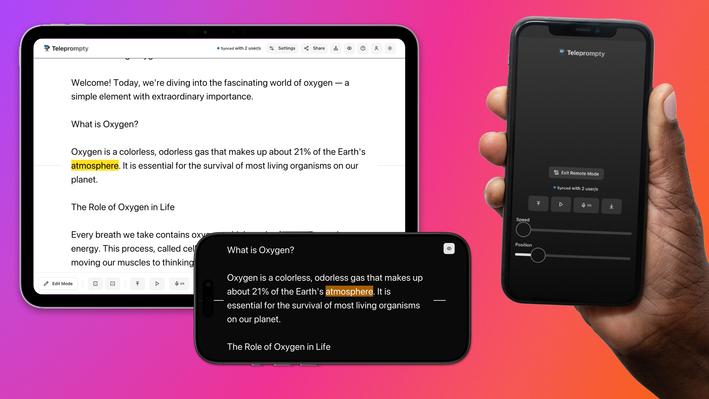 Teleprompter Application Demo